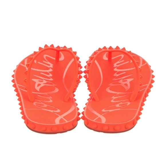Christian Louboutin Rubber Flip Flops - Picture 5 of 5